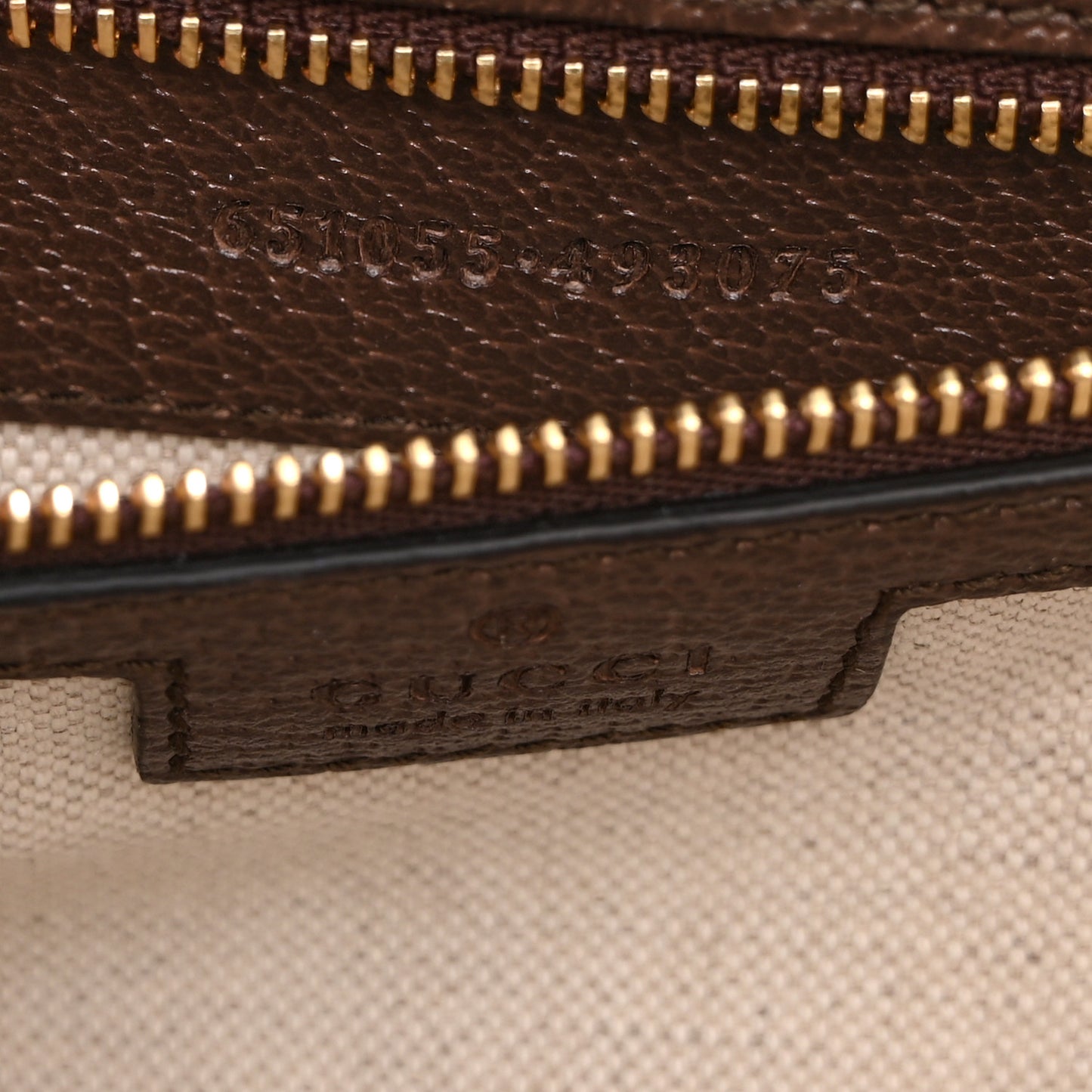 Monogram Jumbo GG Textured Dollar Calfskin Web Small Ophidia Padlock Top Handle Bag Camel Ebony New Acero