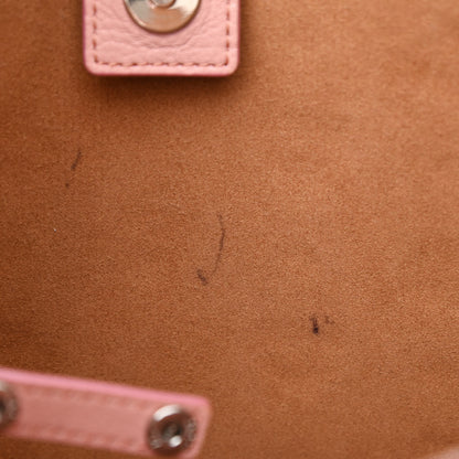 MCM Calfskin Ottomar Monogram Sarah Medium Hobo Pink Blush 7 of 13