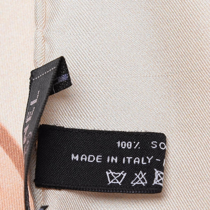 Chanel Silk Column Pillar CC Logo Stole White 6 of 7