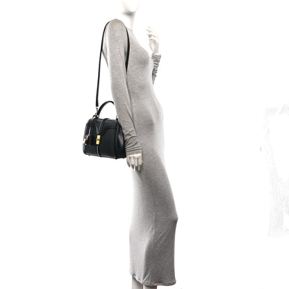 Celine Satinated Calfskin Small 16 Top Handle Bag Black 2 of 11