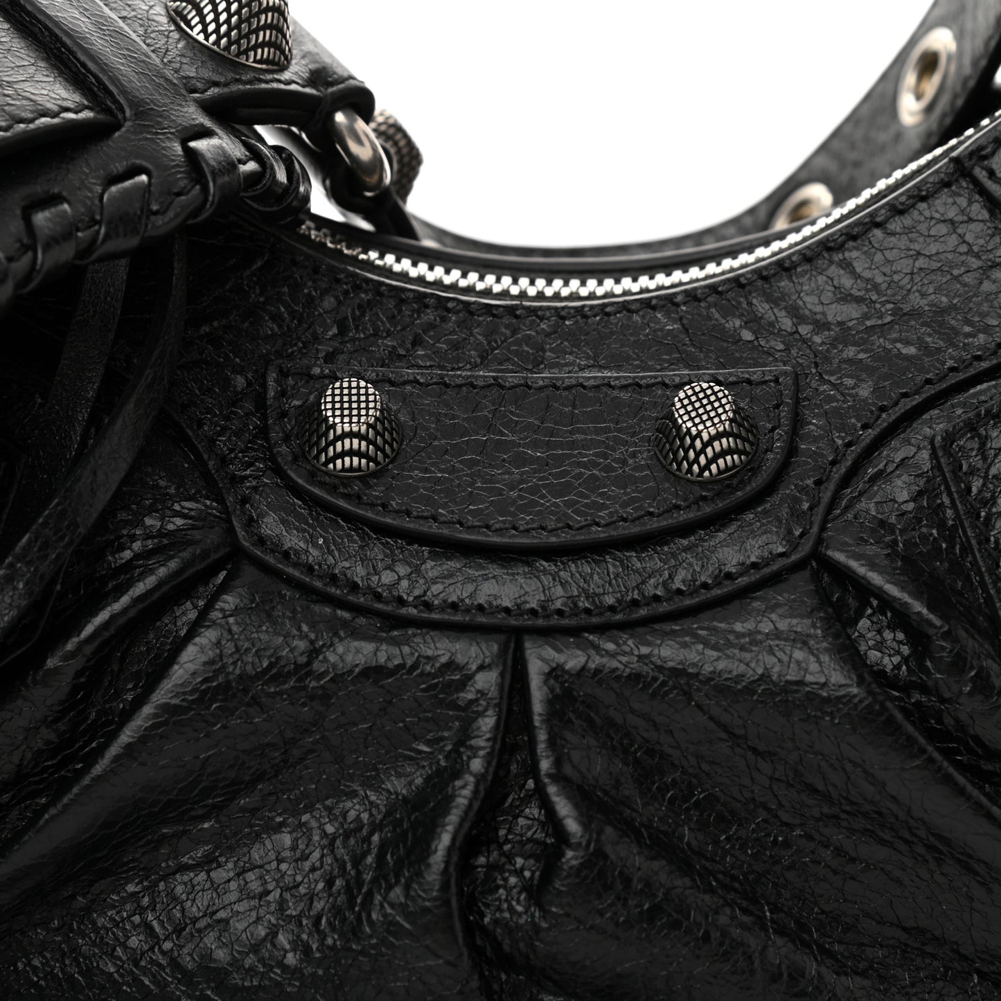 Agneau Arena Le Cagole Shoulder Bag XS Black