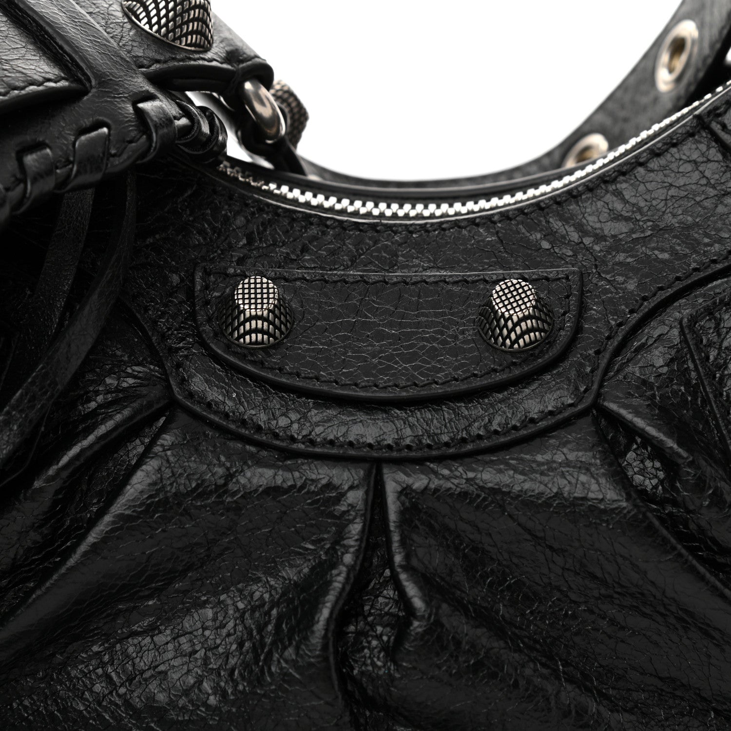 Balenciaga Agneau Arena Le Cagole Shoulder Bag XS Black 8 of 11