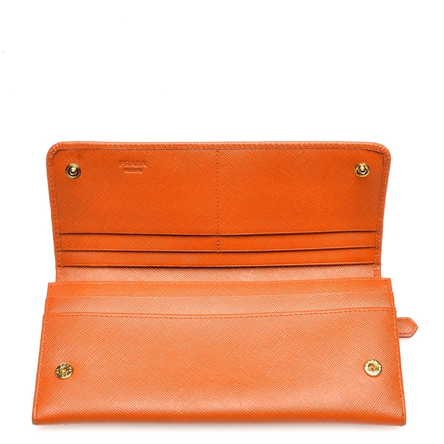 Saffiano Bow Continental Wallet Papaya