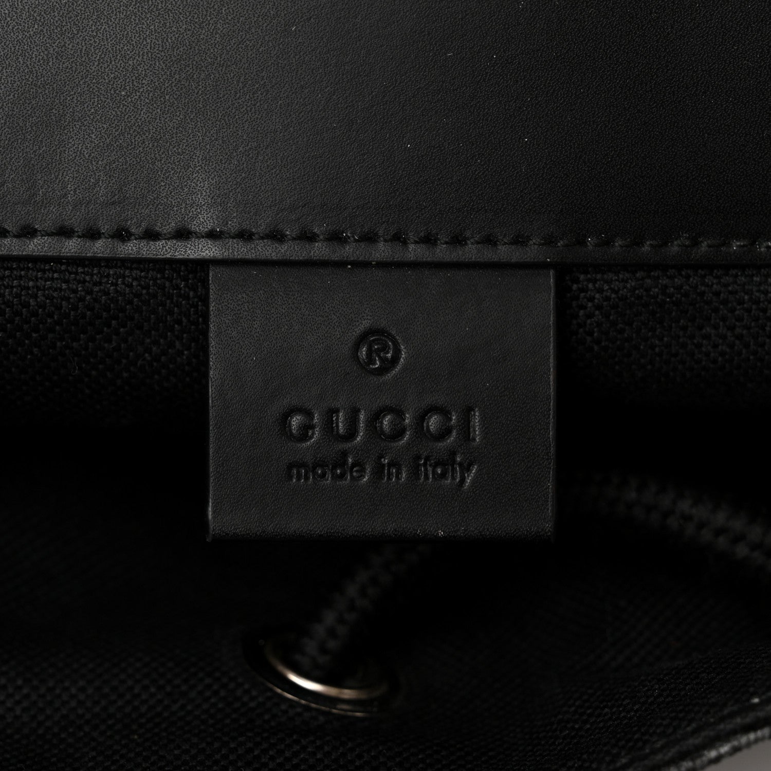 Gucci Soft GG Supreme Monogram Appia Calfskin Web Double Buckle Backpack Black 6 of 10