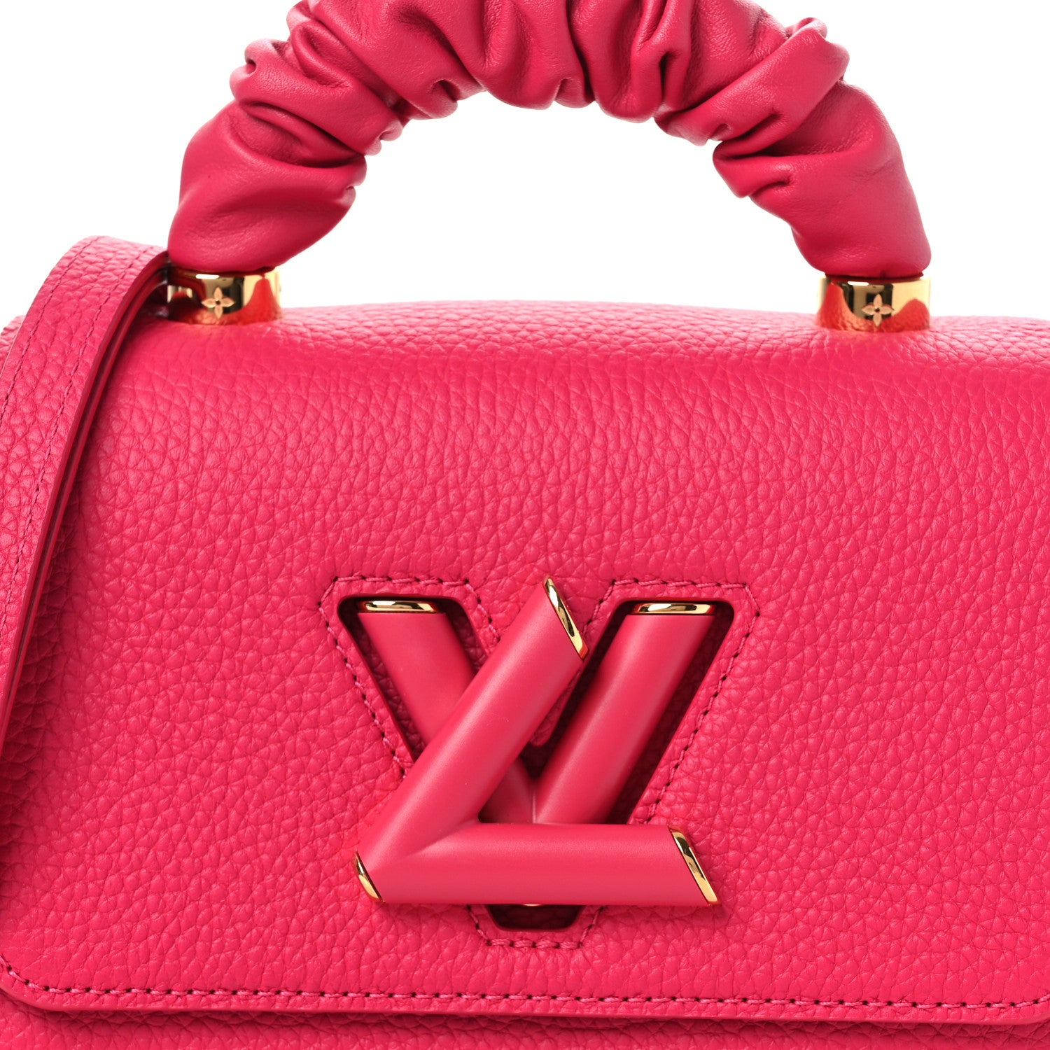 ルイヴィトン Louis Vuitton Taurillon Smooth Calfskin Scrunchie Twist One Handle