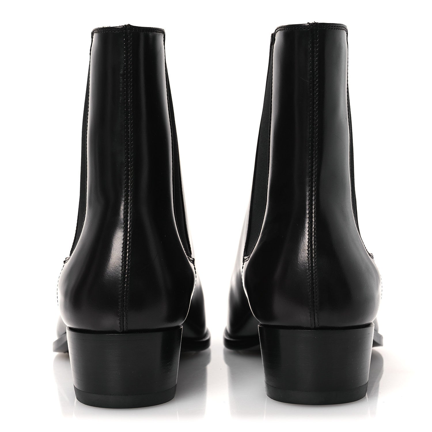 Saint Laurent Calfskin Mens Wyatt 40mm Chelsea Boots 45 Sparrow Brown 6 of 12