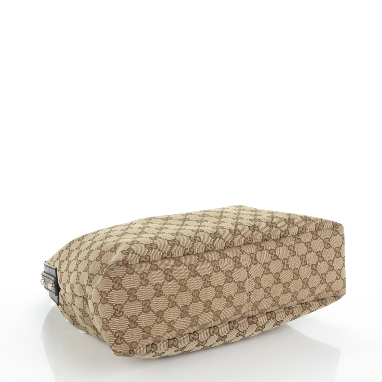 Gucci Monogram Medium Horsebit Chain Hobo Dark Brown 4 of 7