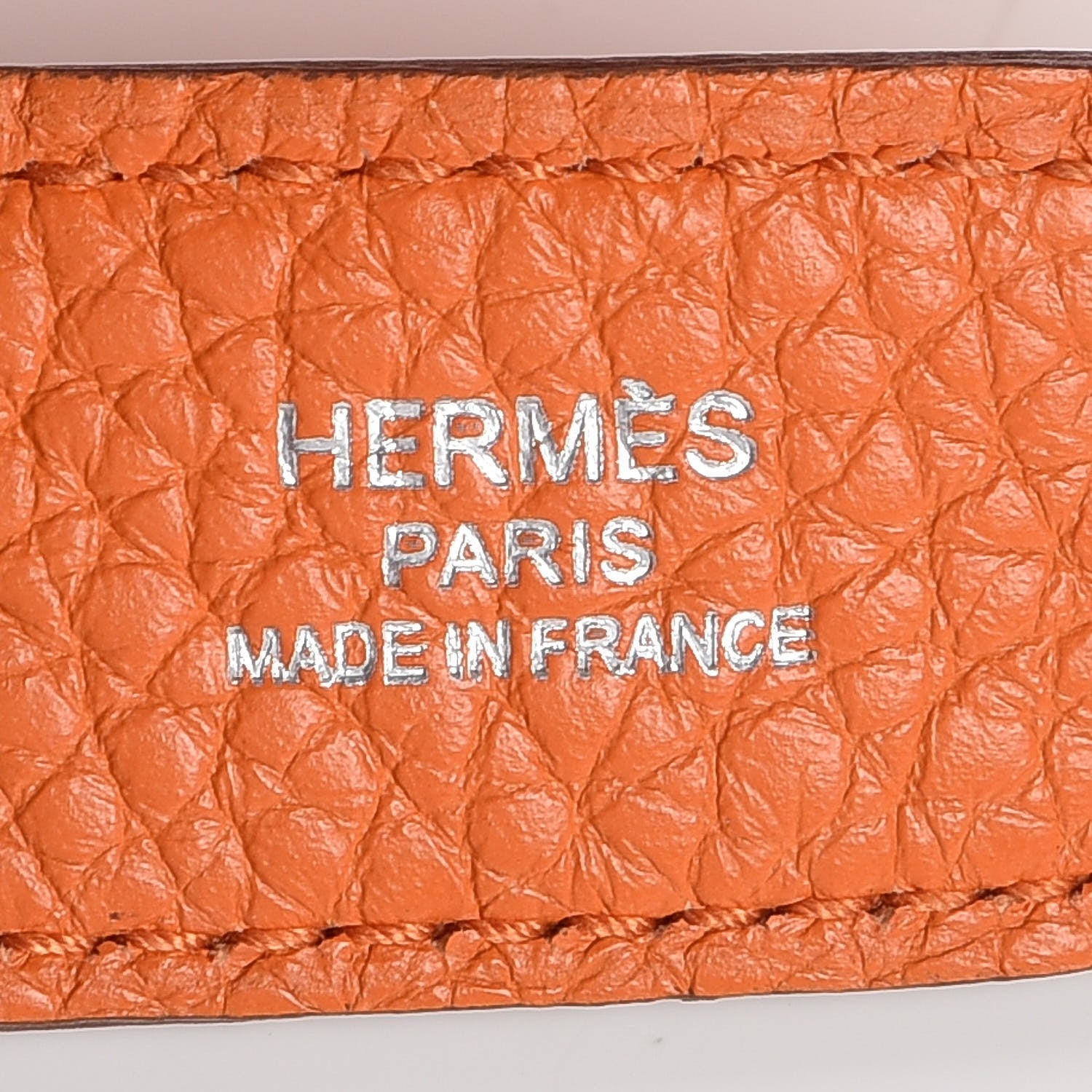Hermes Taurillon Clemence Jypsiere 28 Orange 6 of 9