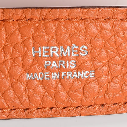 Hermes Taurillon Clemence Jypsiere 28 Orange 6 of 9