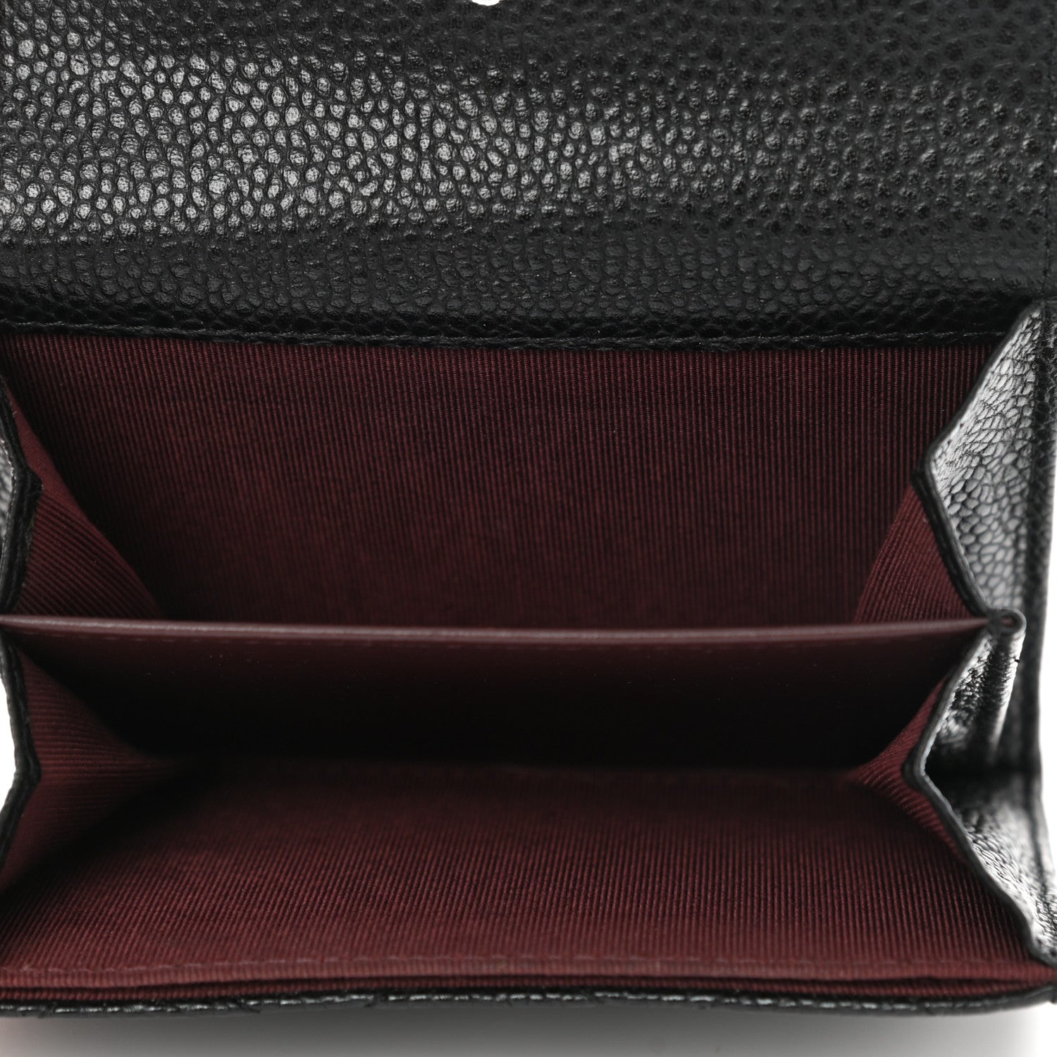Chanel Caviar Quilted Flap Card Holder Wallet Black 6 of 9