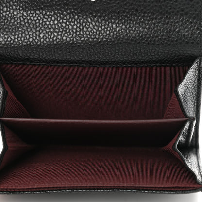 Chanel Caviar Quilted Flap Card Holder Wallet Black 6 of 9