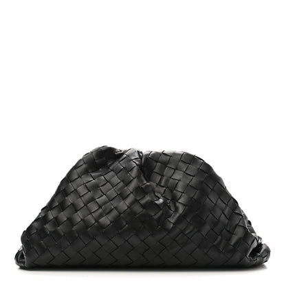 Bottega Veneta Nappa Maxi Intreccio The Pouch Oversized Clutch Black 1 of 7