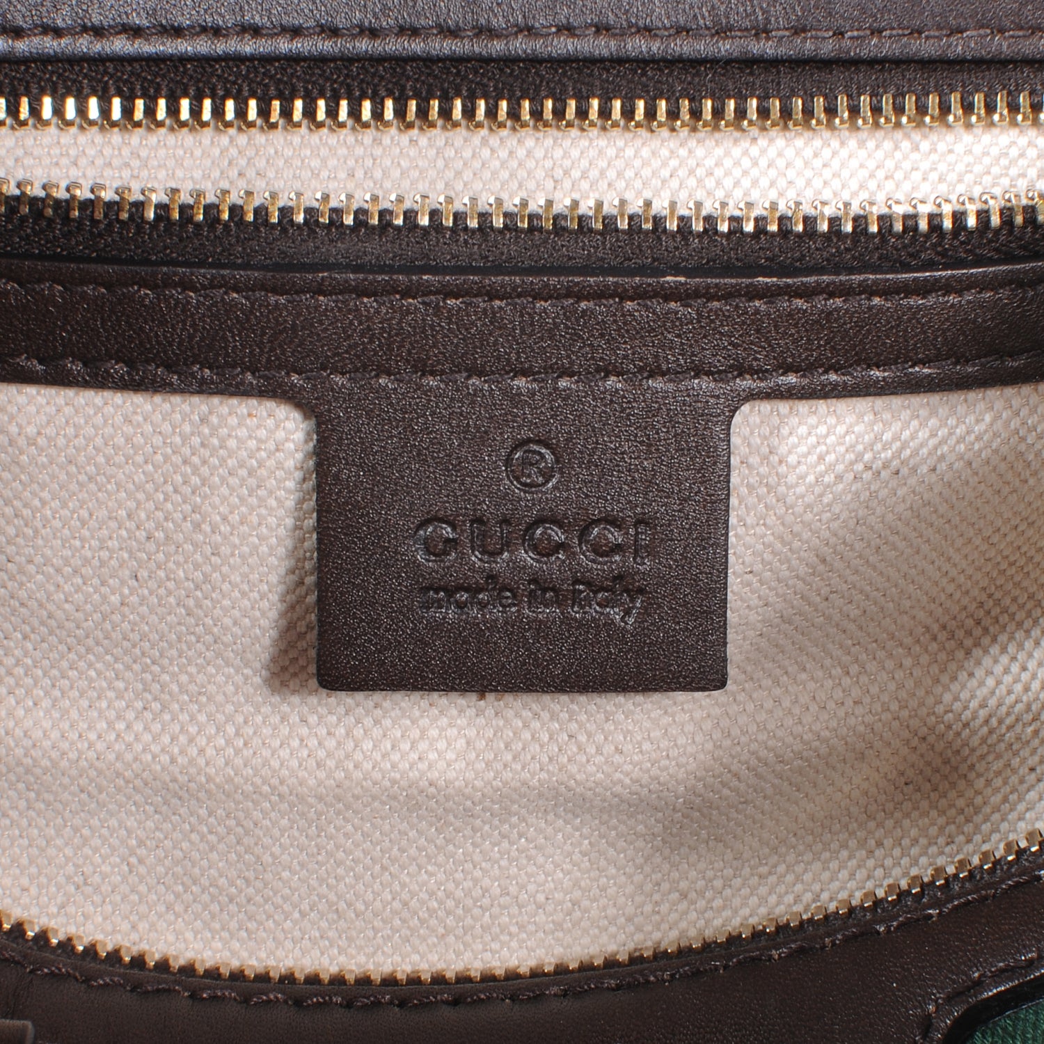 Gucci Monogram Selleria Calfskin Vintage Web Medium Boston Beige Ebony Cocoa 5 of 7