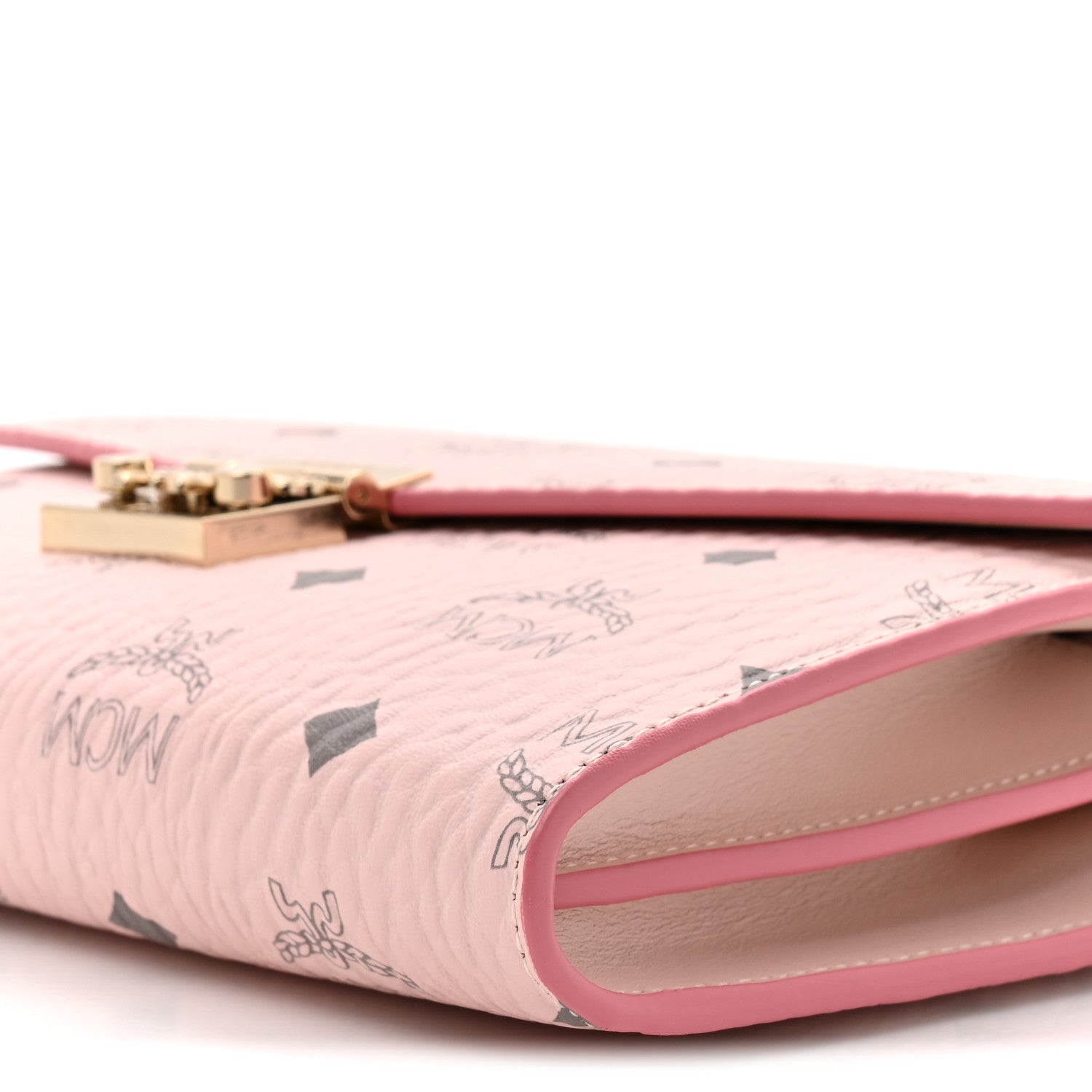 MCM Visetos Medium Patricia Wallet On Chain Soft Pink 9 of 11