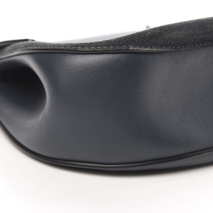 Chloe Suede Smooth Calfskin Drew Shoulder Bag Silver Blue 9 of 16