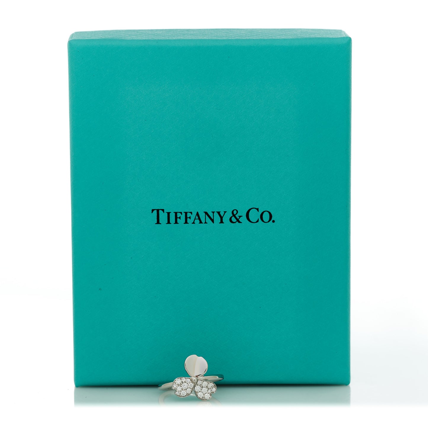 Platinum Diamond Paper Flowers Ring 47 4