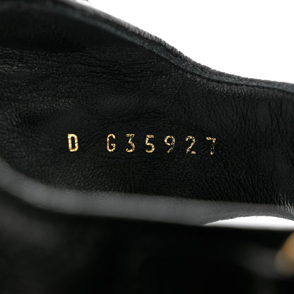 Chanel Grained Calfskin Velcro Dad Sandals 38.5 Black 6 of 9
