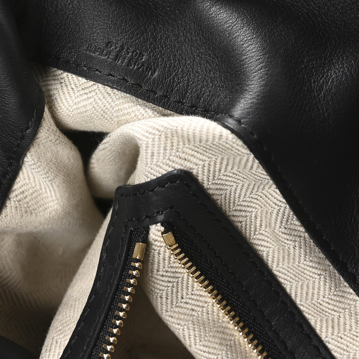 Calfskin Large Flamenco Knot Bag Black