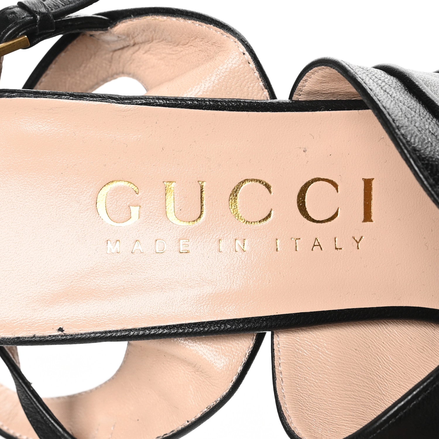 Gucci Malaga Kid Keyla Platform Slingback Sandals 40.5 Black 7 of 8