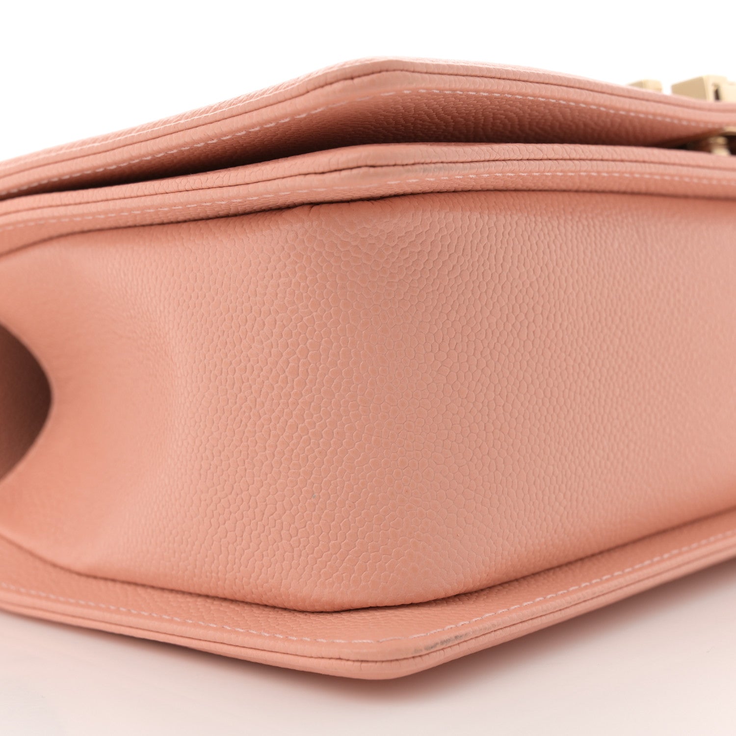Chanel Caviar Chevron Quilted Medium Boy Flap Light Pink 9 of 11