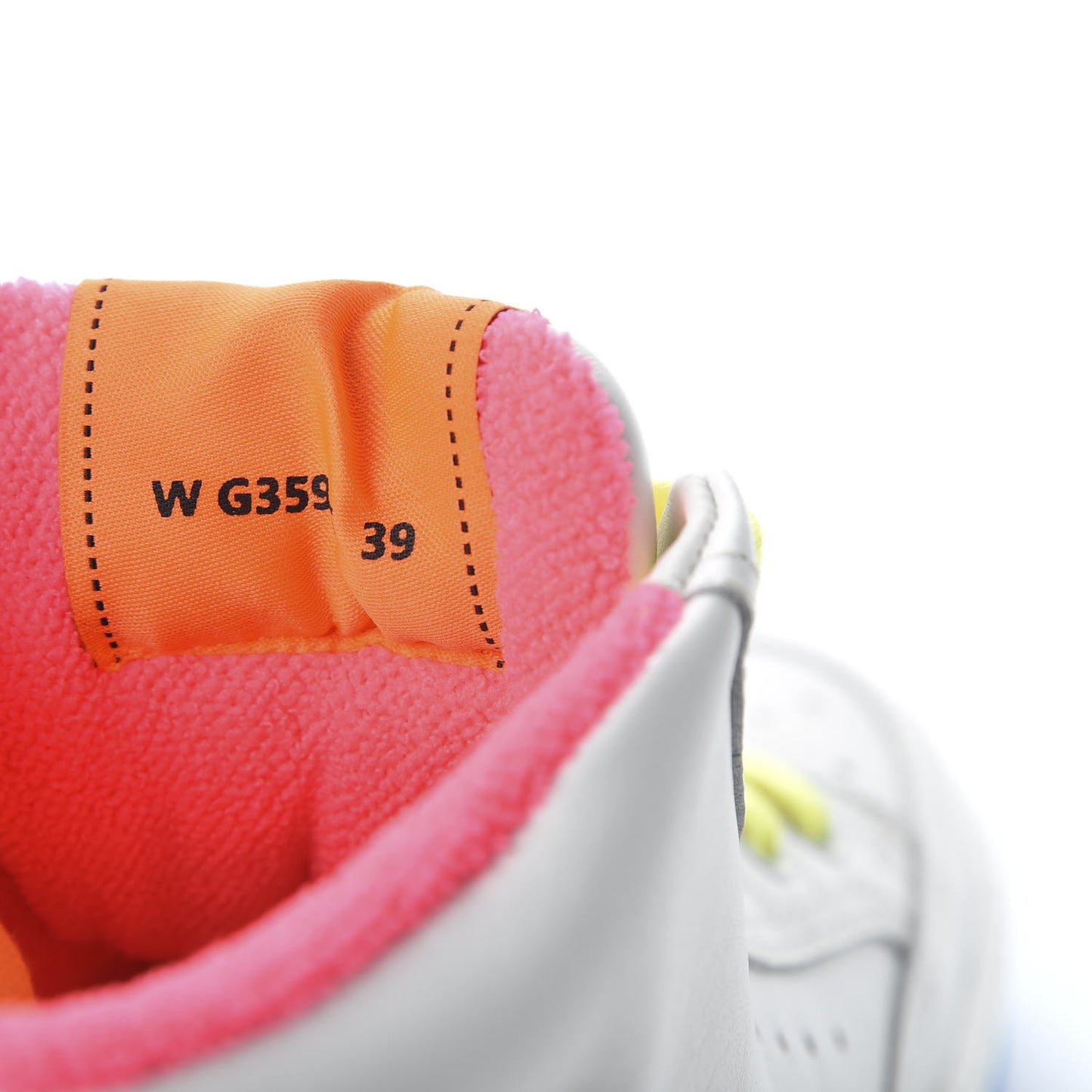 Calfskin Womens Logo High Top Sneakers 39 Multicolor