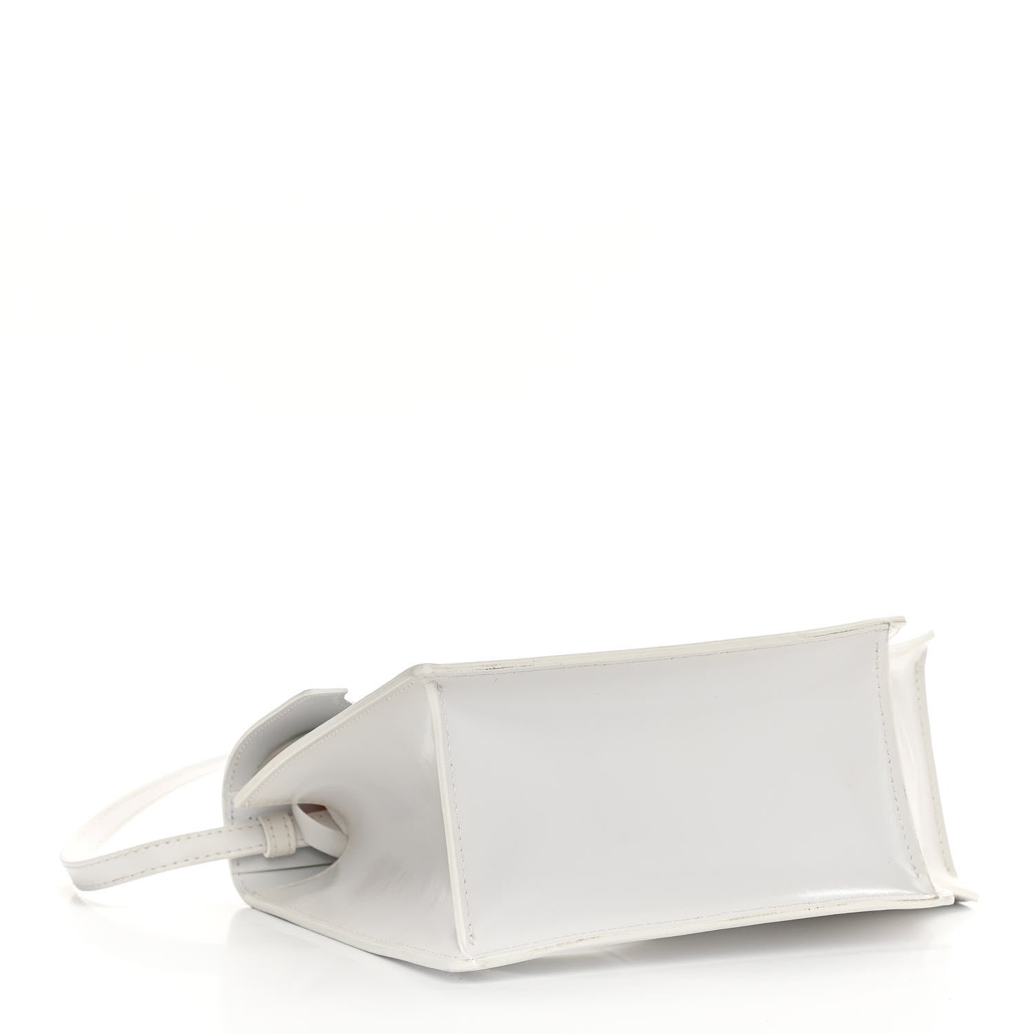 Off-White Calfskin Jitney 2.8 Meteor Shower Top Handle Bag White 4 of 12