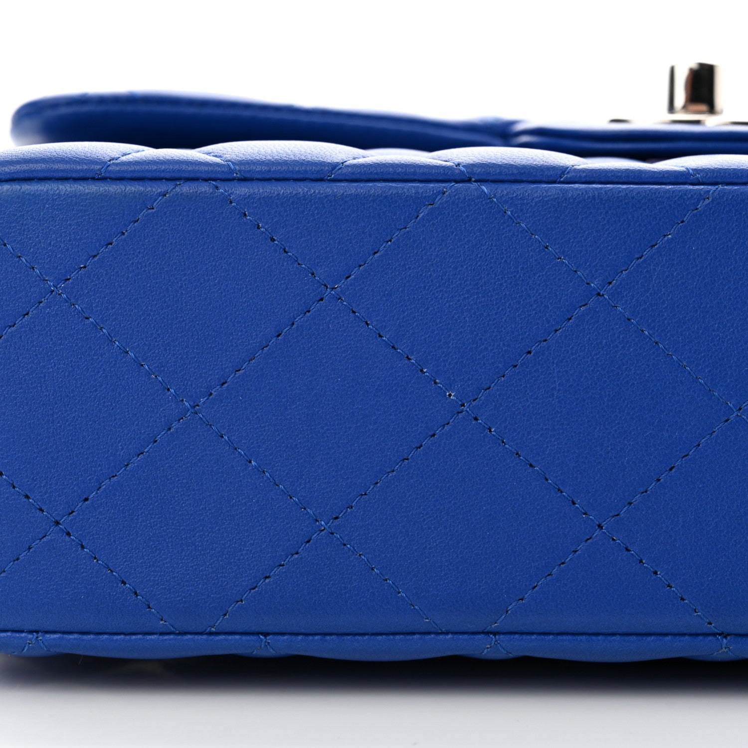 Chanel Lambskin Quilted Small Double Flap Blue 13 of 14