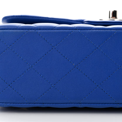 Chanel Lambskin Quilted Small Double Flap Blue 13 of 14