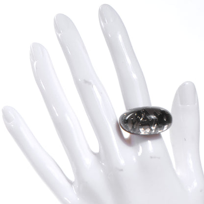 Louis Vuitton Swarovski Crystal Inclusion Ring 7 Grey Grey 2 of 5