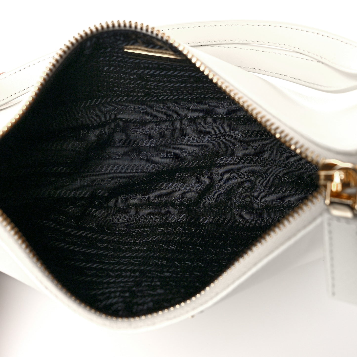 Saffiano Lux Mini Re-Edition Shoulder Bag White