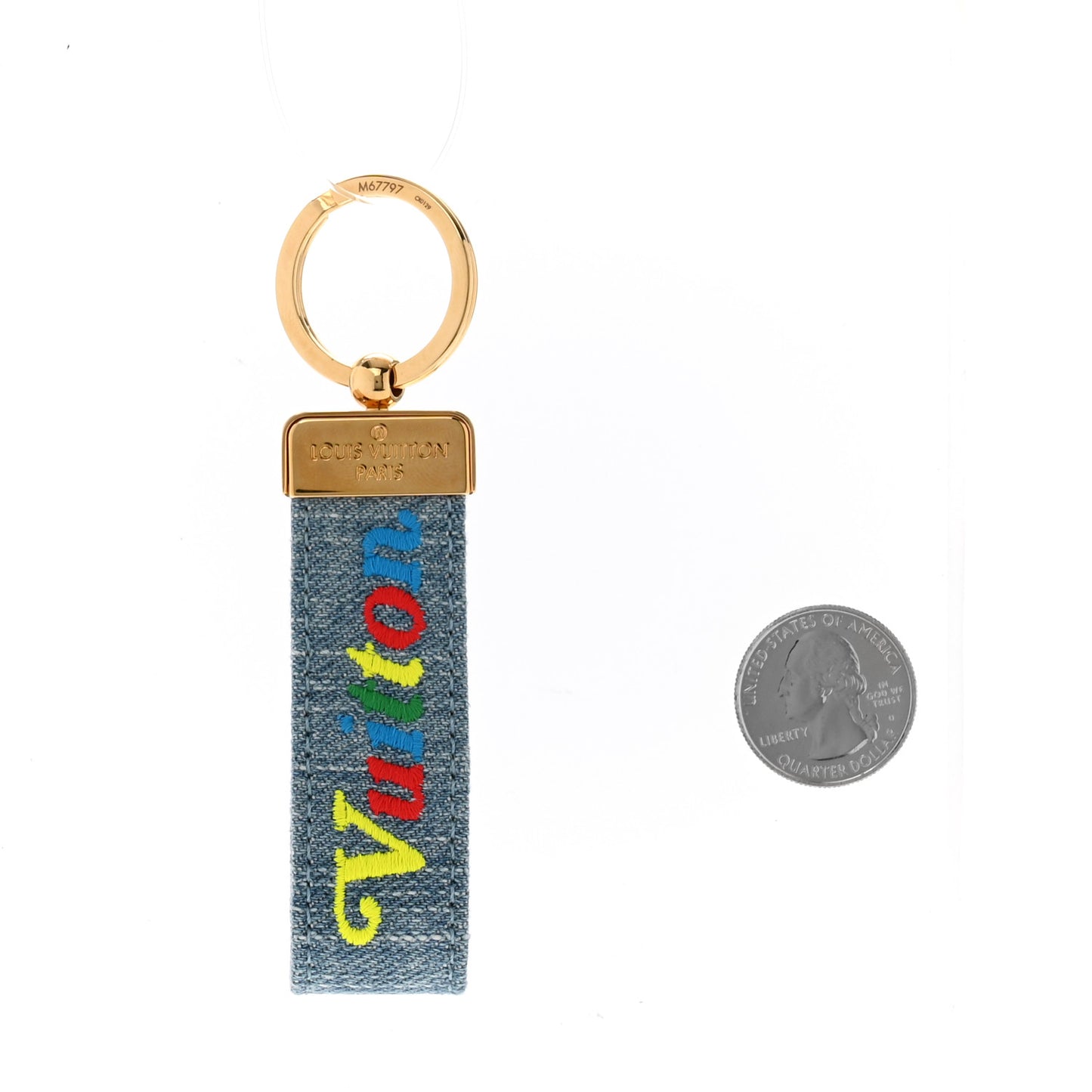 Denim New Wave Dragonne Key Holder