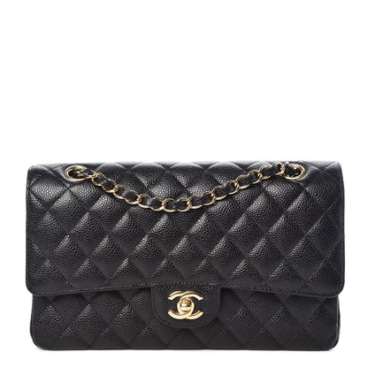 Chanel Caviar Quilted Medium Double Flap Black 1 of 9