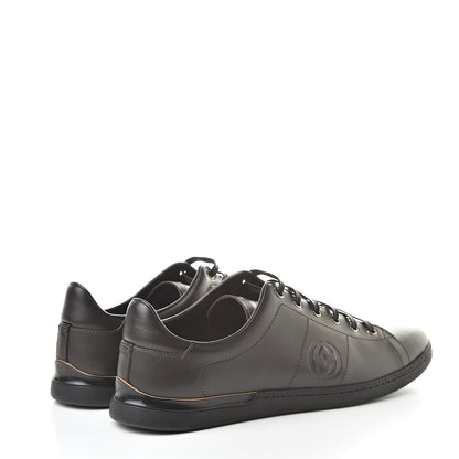 Gucci Calfskin Womens Interlocking G Sneakers 40.5 Brown 4 of 8