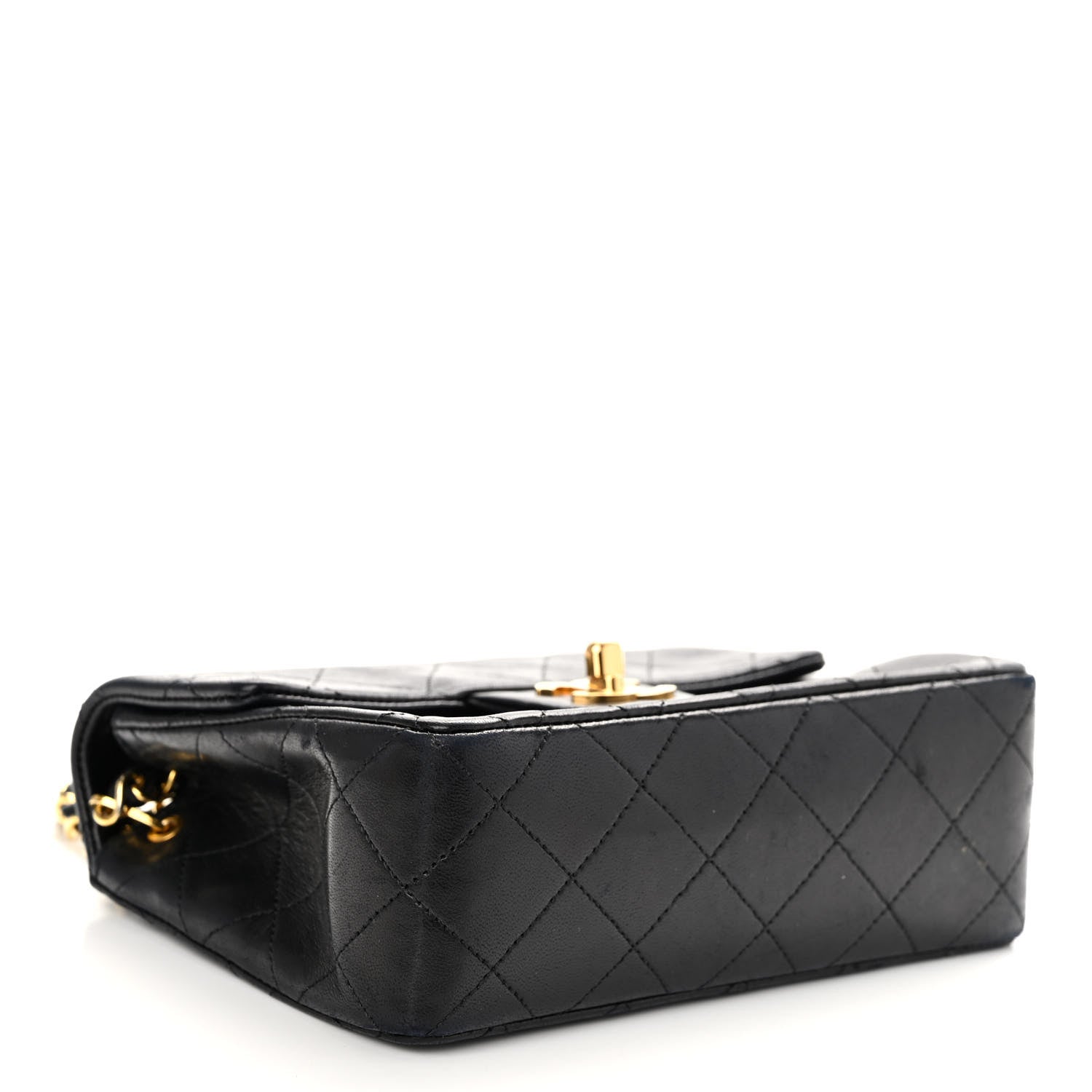 Chanel Lambskin Quilted Mini Square Flap Black 4 of 11