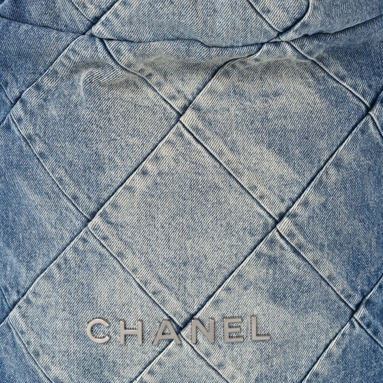 Chanel Denim Quilted Chanel 22 Backpack Blue 8 of 14