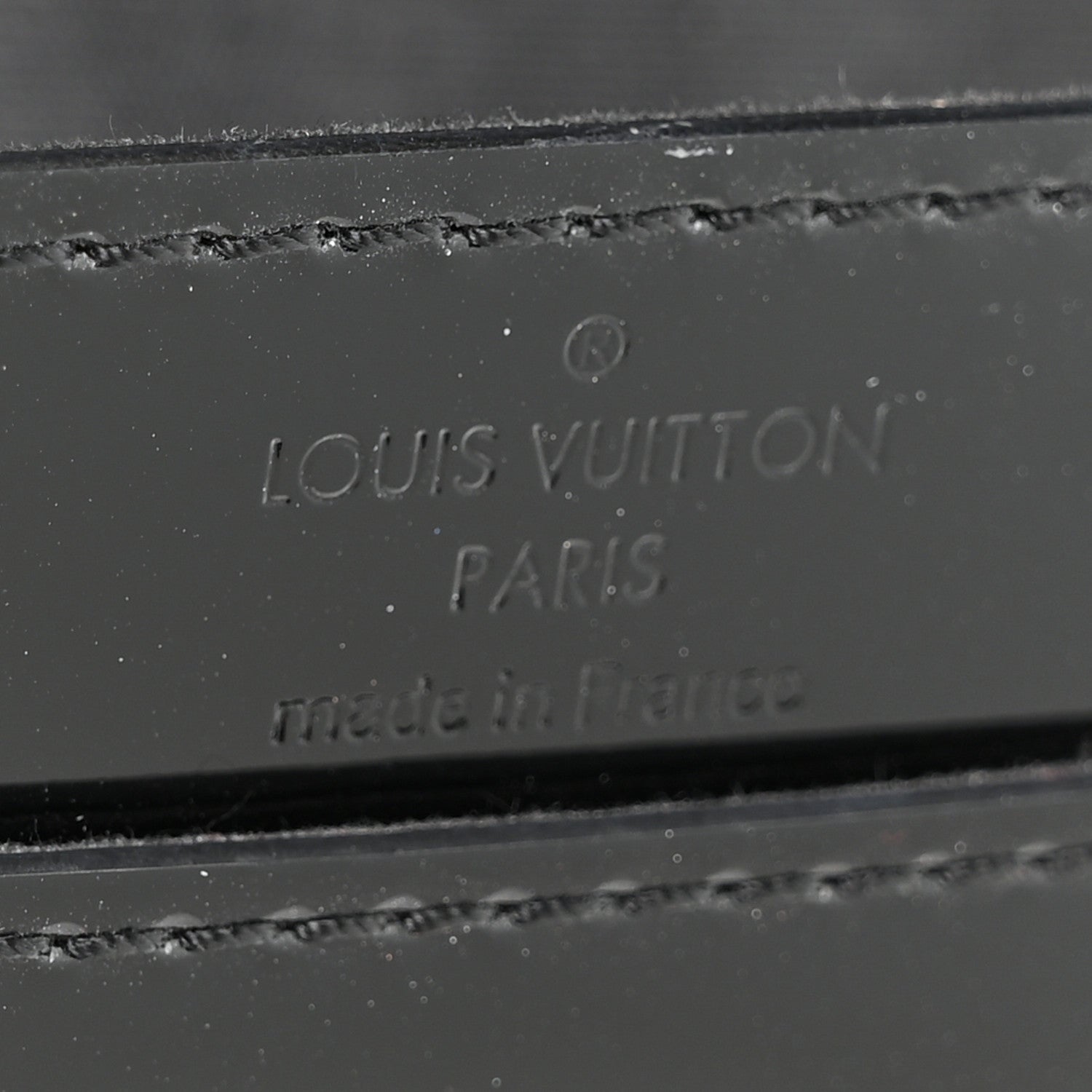 Louis Vuitton Patent Louise PM Chain Clutch Black 5 of 9