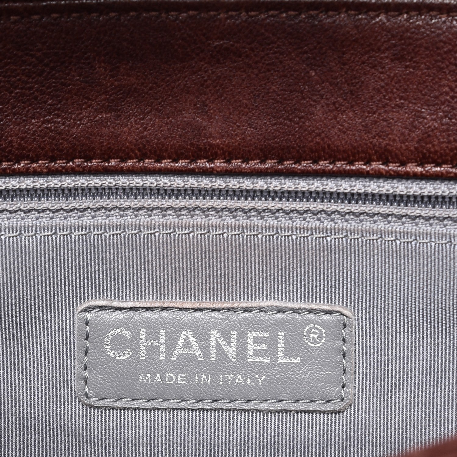 Chanel Crumpled Lambskin Quilted Maxi Chain Around Flap Dark Brown 6 of 10