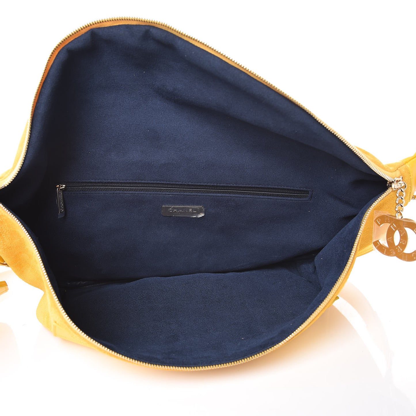 X PHARRELL WILLIAMS Suede Lambskin Oversized Waist Belt Bag Jaune Yellow