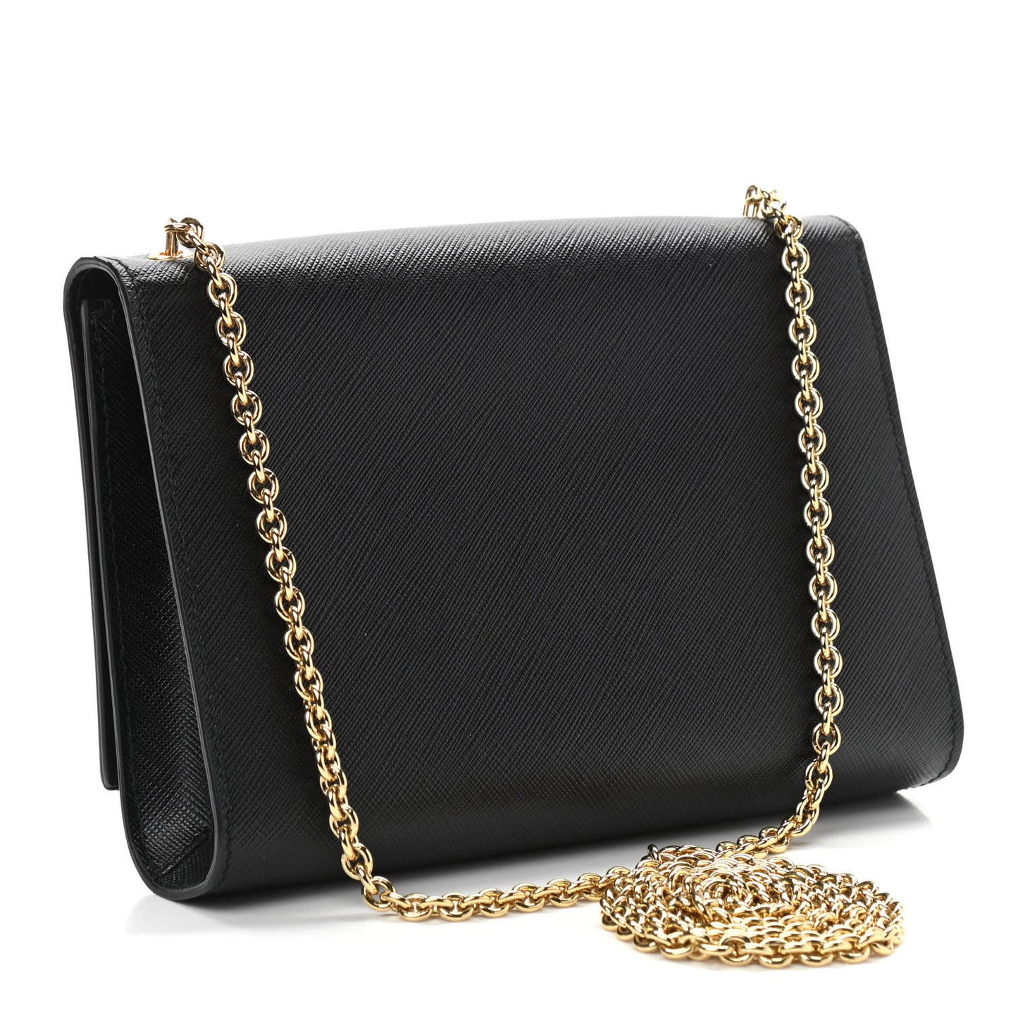 Printed Calfskin Medium Ginny Shoulder Bag Black