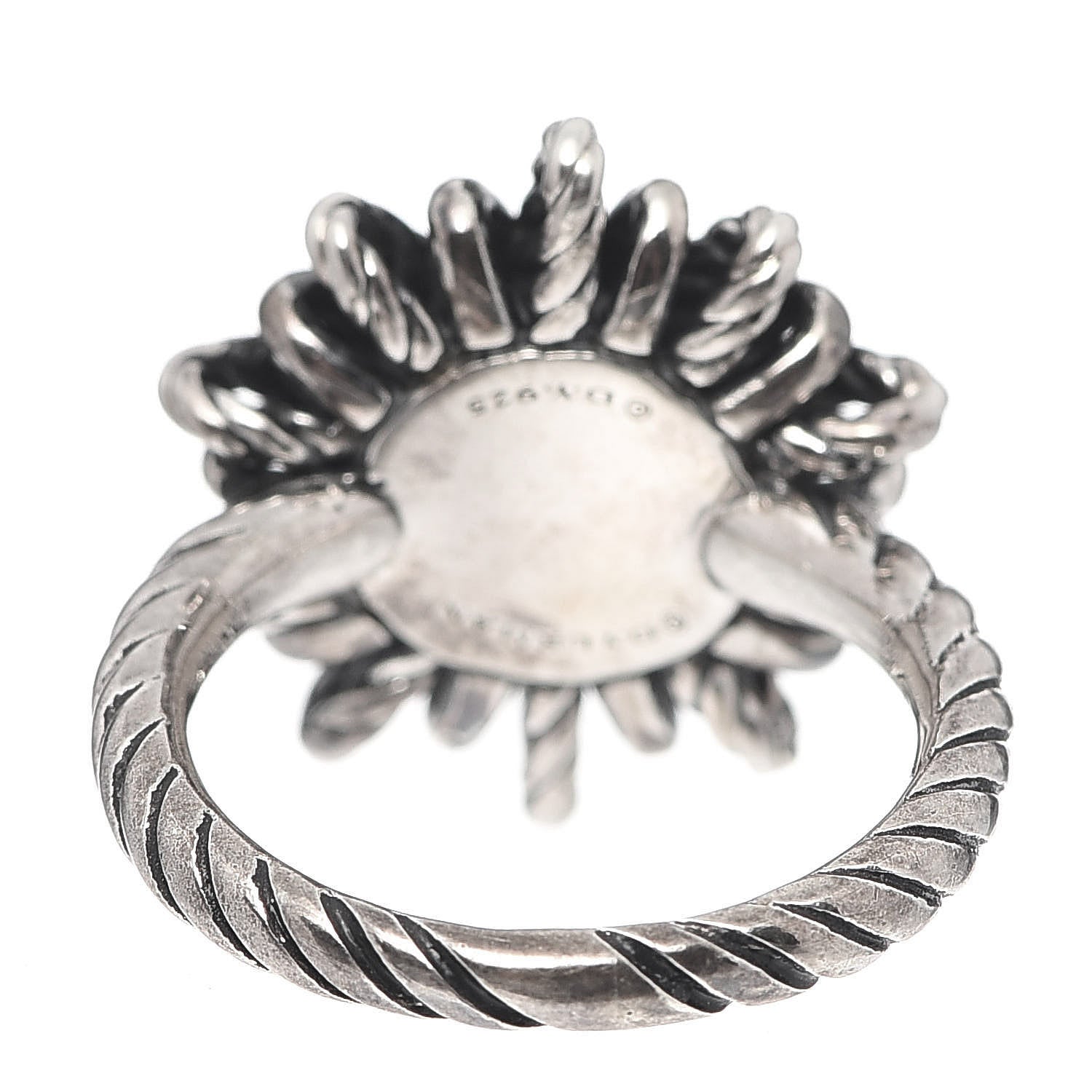 David Yurman Sterling Silver Pearl Starburst Ring 49 5 4 of 5