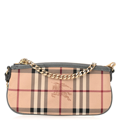 Burberry Haymarket Check Clara Pochette Grey 1 of 11