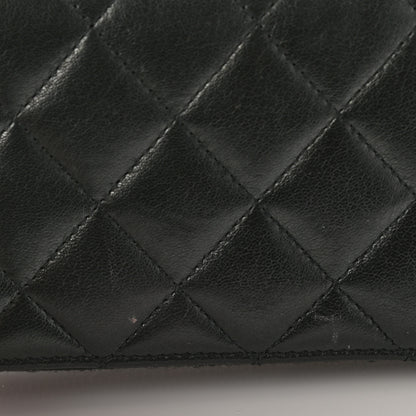 Chanel Lambskin Quilted Small Zip Around Wallet Black 10 of 13