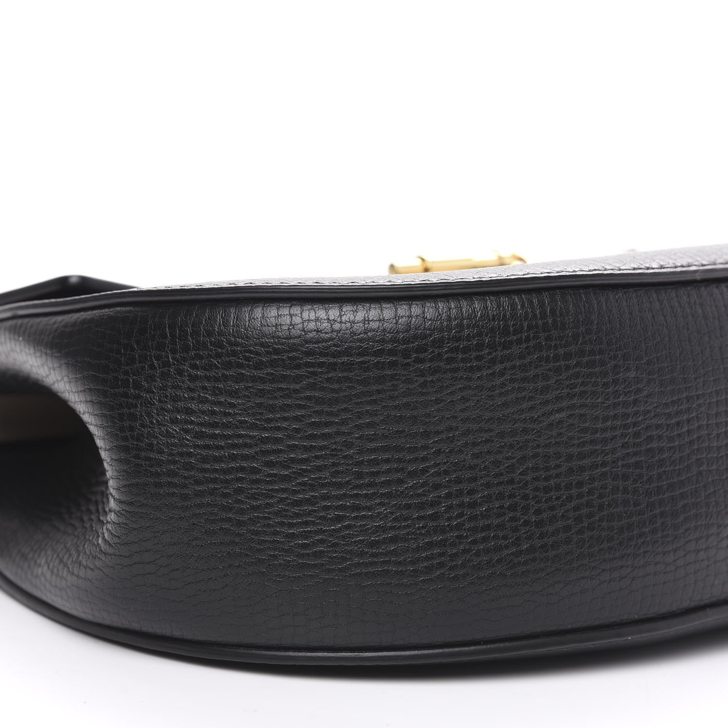 Chloe Grained Calfskin Lambskin Bi-Color Drew Shoulder Bag Black Powder Beige 7 of 8
