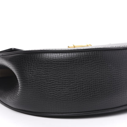 Chloe Grained Calfskin Lambskin Bi-Color Drew Shoulder Bag Black Powder Beige 7 of 8