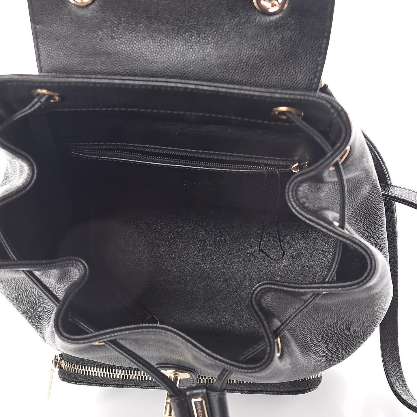 Caviar Quilted Business Affinity Backpack Black