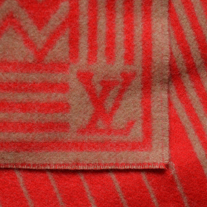 Louis Vuitton Lambswool Cashmere Karakoram Scarf Rouge Camel 4 of 5