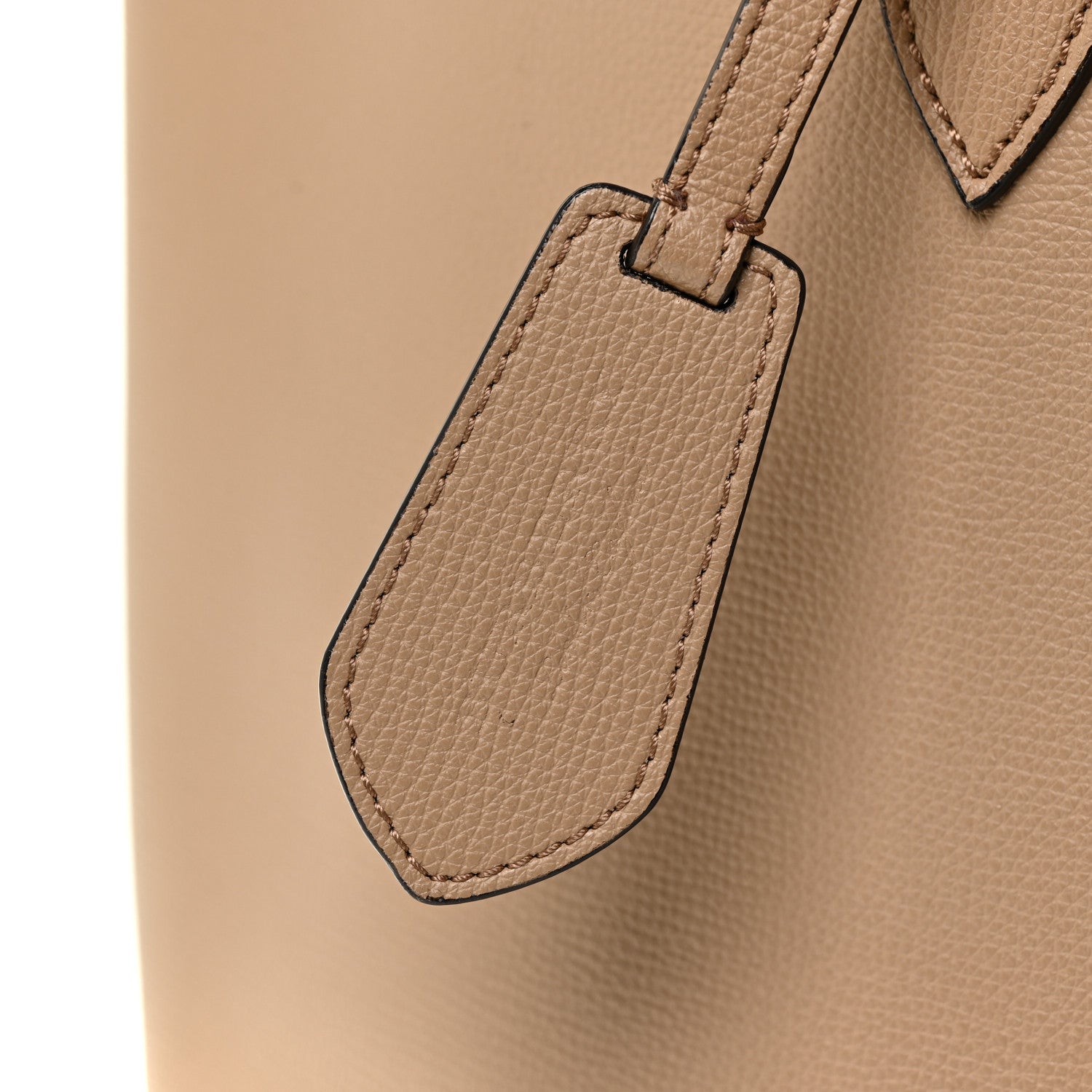 Burberry Grainy Calfskin Haymarket Check Medium Reversible Tote Camel 24 of 24