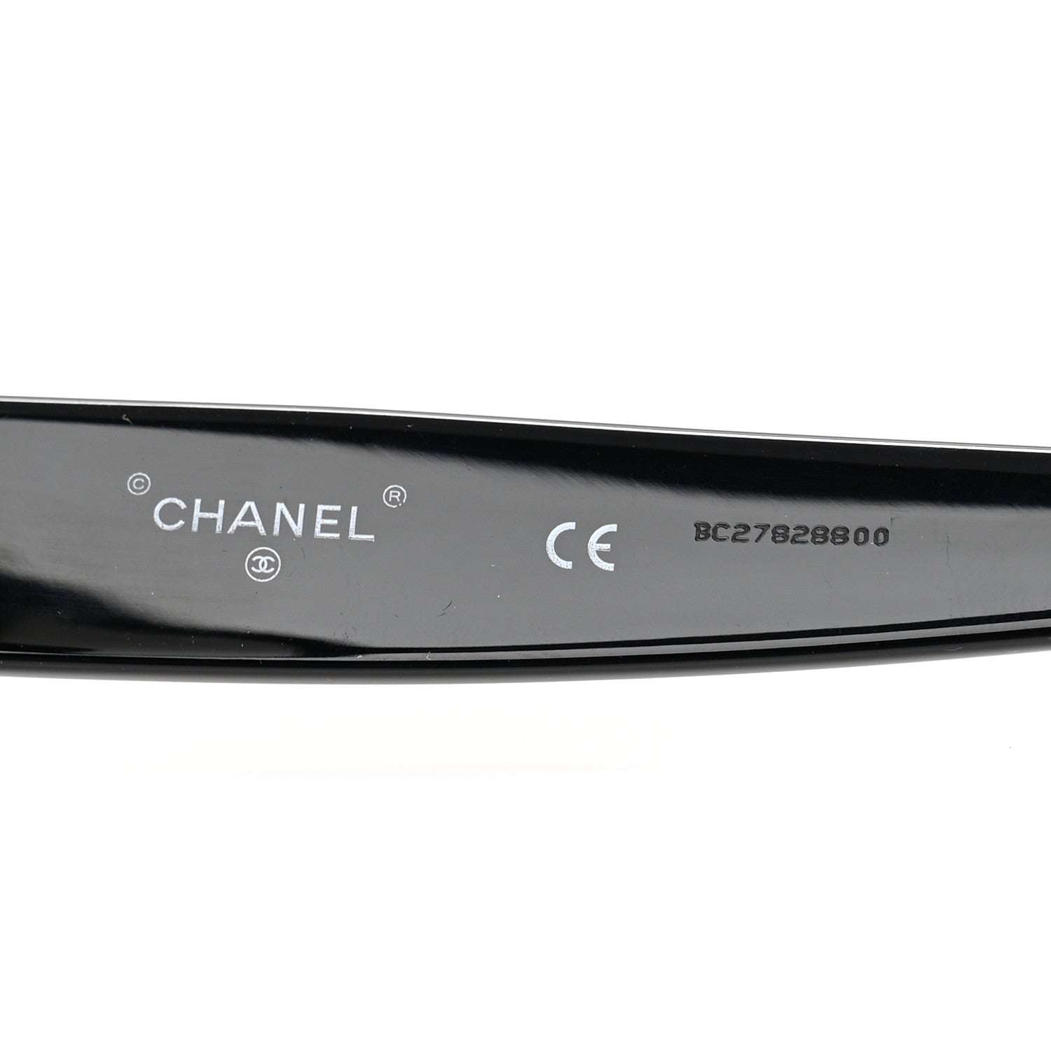 Chanel Acetate Crystal CC Shield Sunglasses 71431A Black Grey 5 of 8