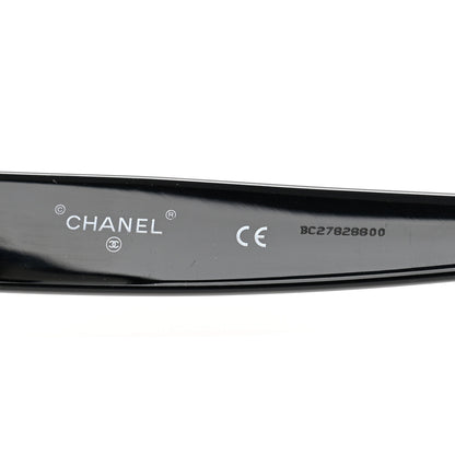Chanel Acetate Crystal CC Shield Sunglasses 71431A Black Grey 5 of 8