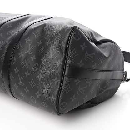 Louis Vuitton Monogram Eclipse Keepall Bandouliere 45 9 of 10